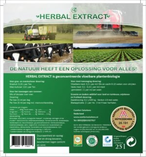 Herbal Extract 600 liter pallet